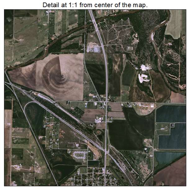El Reno, Oklahoma aerial imagery detail