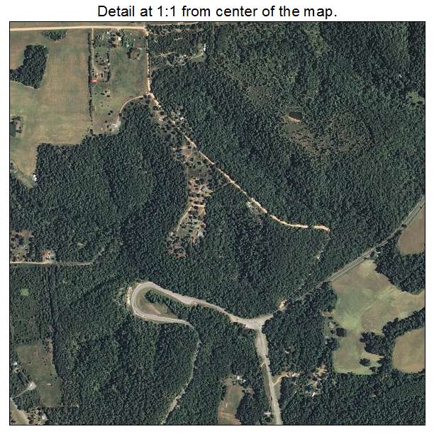 Eldon, Oklahoma aerial imagery detail