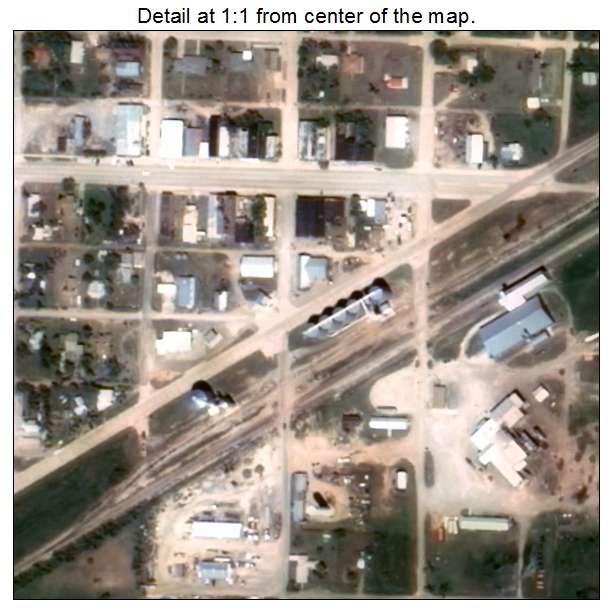 Eldorado, Oklahoma aerial imagery detail