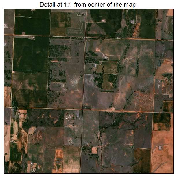 Elk City, Oklahoma aerial imagery detail