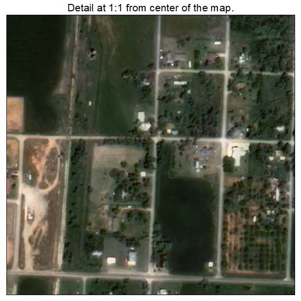 Elmer, Oklahoma aerial imagery detail