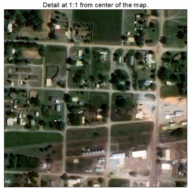 Erick, Oklahoma aerial imagery detail