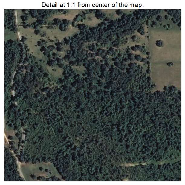Fairfield, Oklahoma aerial imagery detail