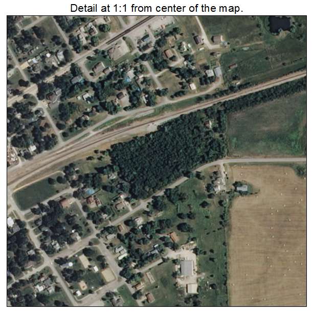 Fairland, Oklahoma aerial imagery detail
