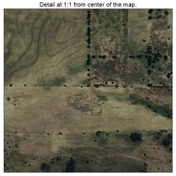 Fitzhugh, Oklahoma aerial imagery detail