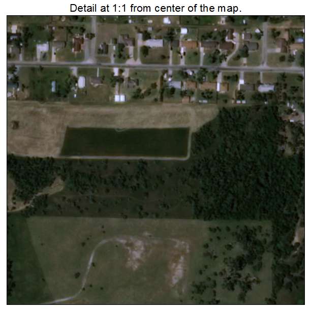 Fletcher, Oklahoma aerial imagery detail