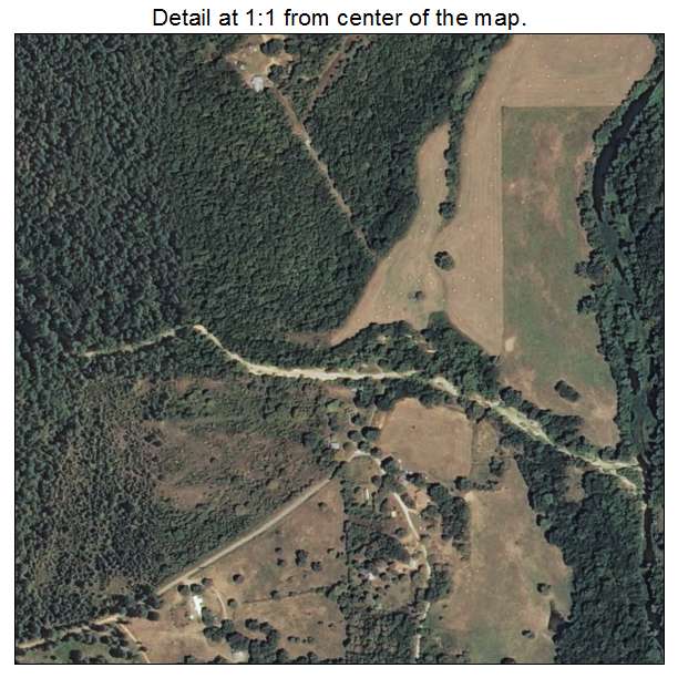 Flute Springs, Oklahoma aerial imagery detail