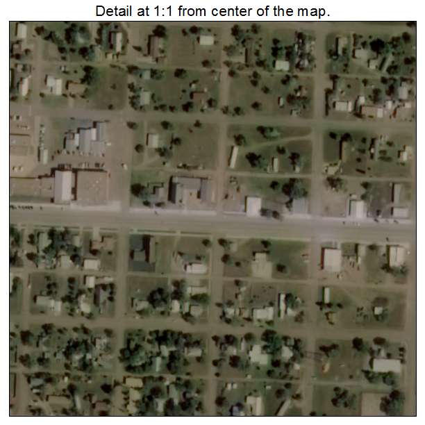 Forgan, Oklahoma aerial imagery detail