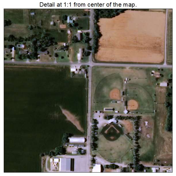 Fort Cobb, Oklahoma aerial imagery detail