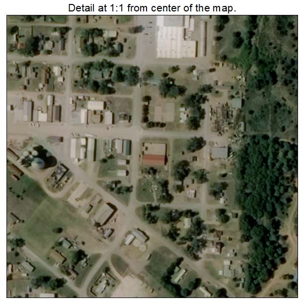 Freedom, Oklahoma aerial imagery detail
