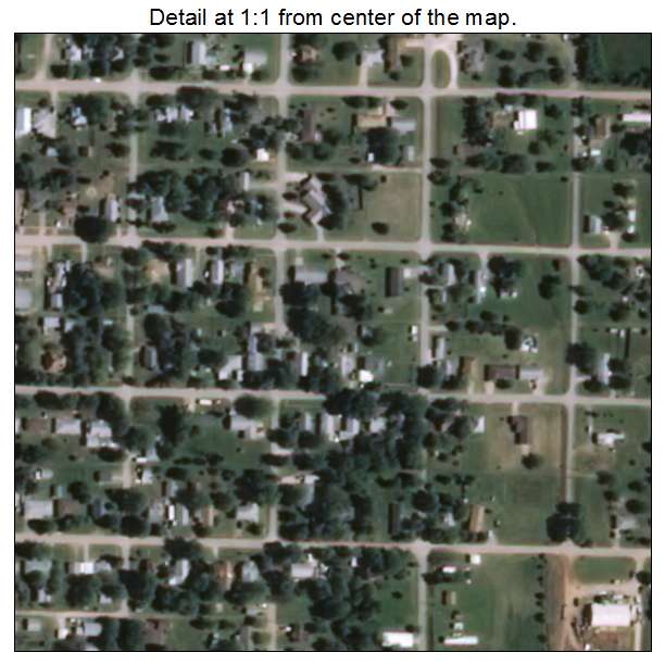 Garber, Oklahoma aerial imagery detail