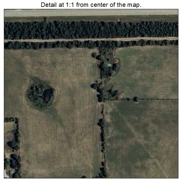 Garvin, Oklahoma aerial imagery detail