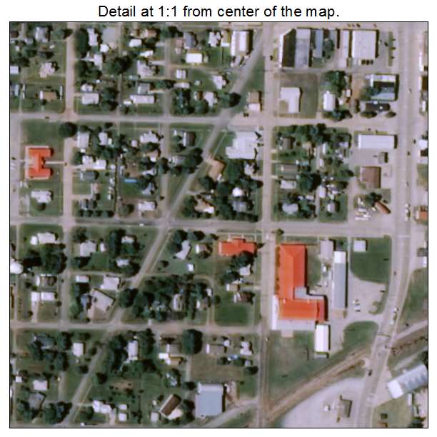 Geary, Oklahoma aerial imagery detail
