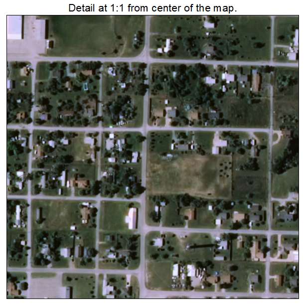 Geronimo, Oklahoma aerial imagery detail