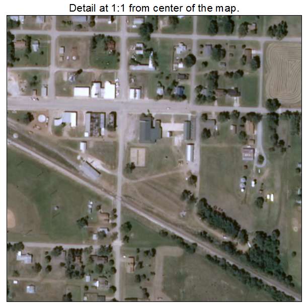 Goltry, Oklahoma aerial imagery detail