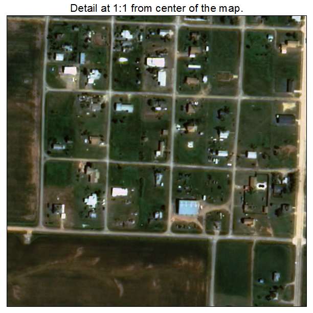Gould, Oklahoma aerial imagery detail