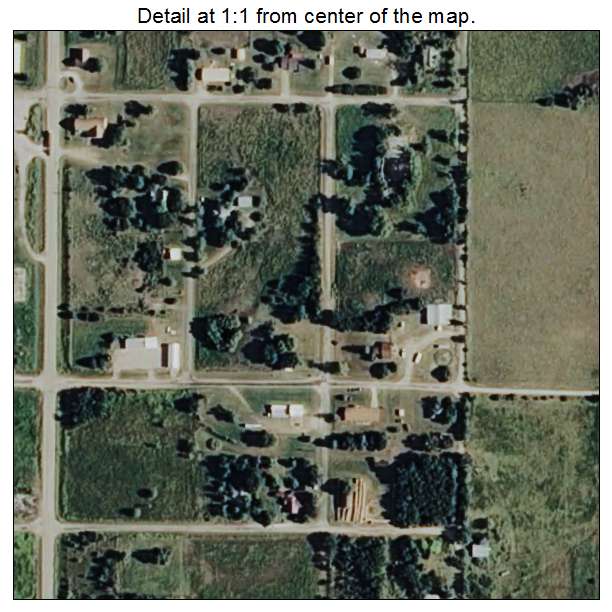 Grainola, Oklahoma aerial imagery detail