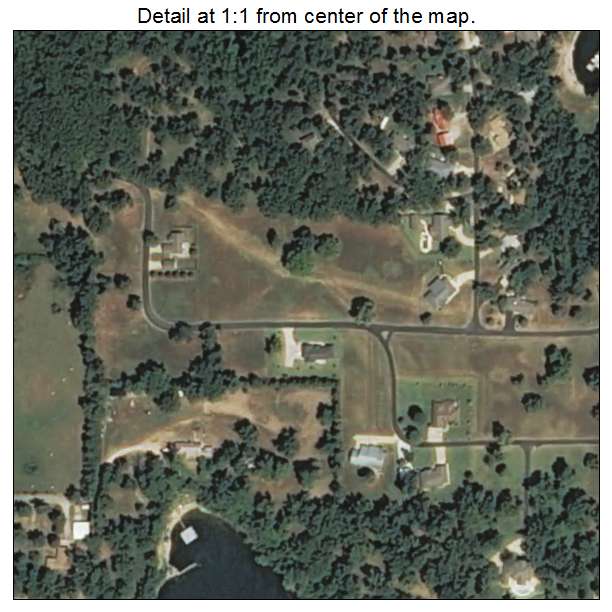 Grand Lake Towne, Oklahoma aerial imagery detail