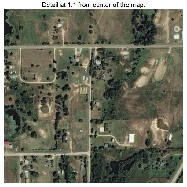 Grayson, Oklahoma aerial imagery detail