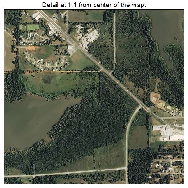 Grove, Oklahoma aerial imagery detail