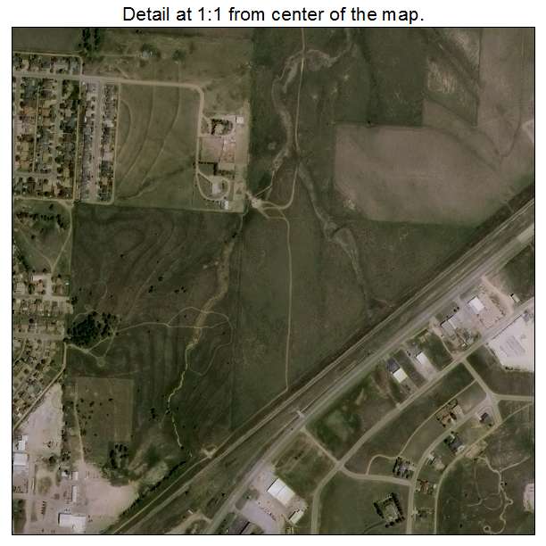 Guymon, Oklahoma aerial imagery detail