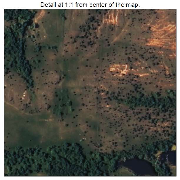 Hall Park, Oklahoma aerial imagery detail