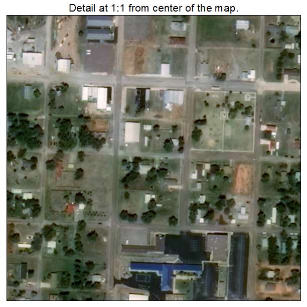 Hammon, Oklahoma aerial imagery detail