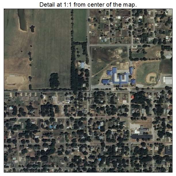 Haskell, Oklahoma aerial imagery detail