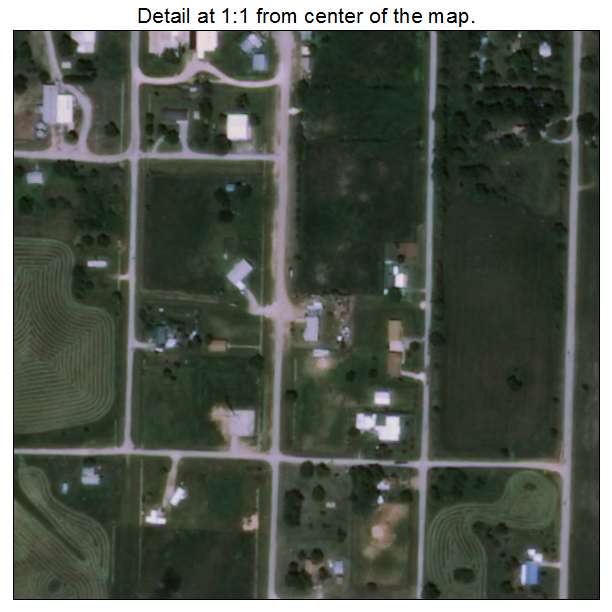 Hastings, Oklahoma aerial imagery detail
