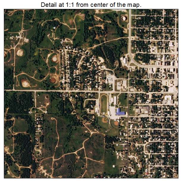 Healdton, Oklahoma aerial imagery detail