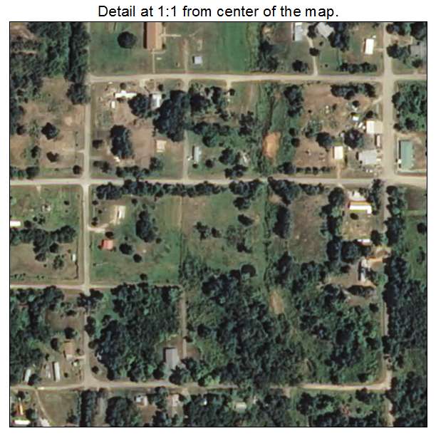 Hoffman, Oklahoma aerial imagery detail