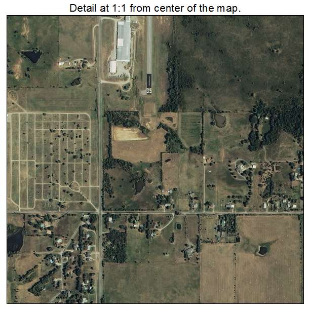 Hominy, Oklahoma aerial imagery detail