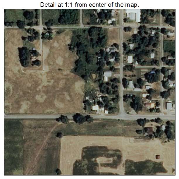Indianola, Oklahoma aerial imagery detail
