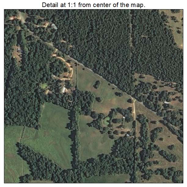Iron Post, Oklahoma aerial imagery detail