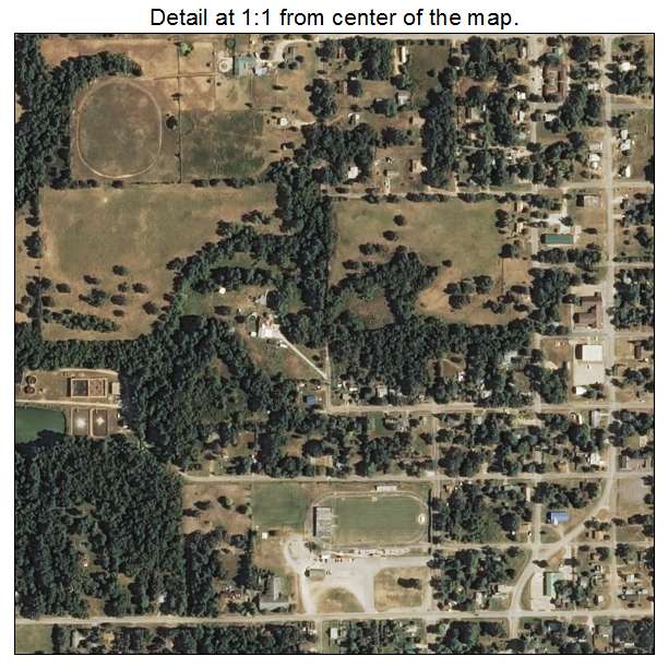 Jay, Oklahoma aerial imagery detail