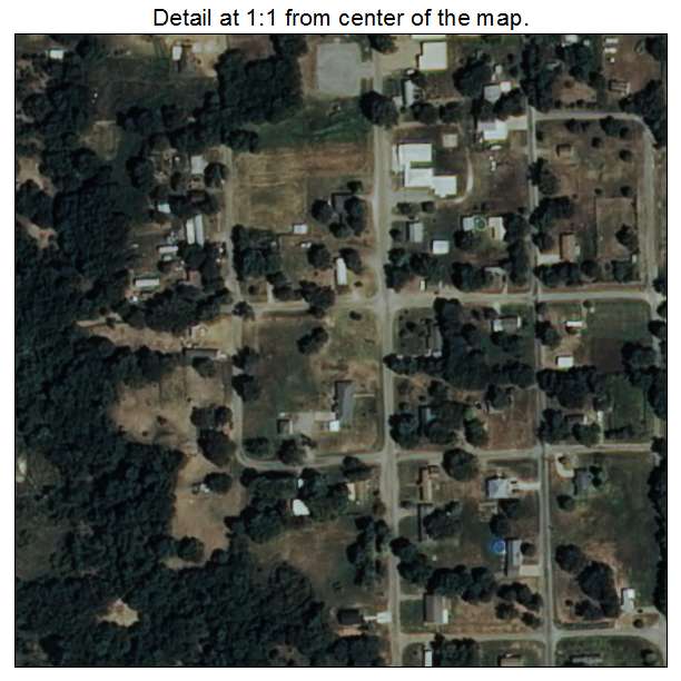 Kemp, Oklahoma aerial imagery detail
