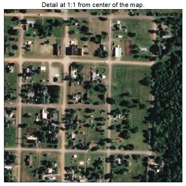 Kendrick, Oklahoma aerial imagery detail