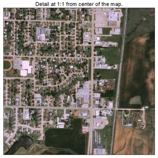 Kingfisher, Oklahoma aerial imagery detail