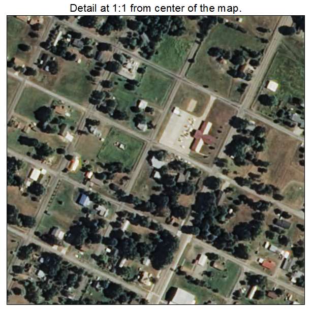 Kinta, Oklahoma aerial imagery detail