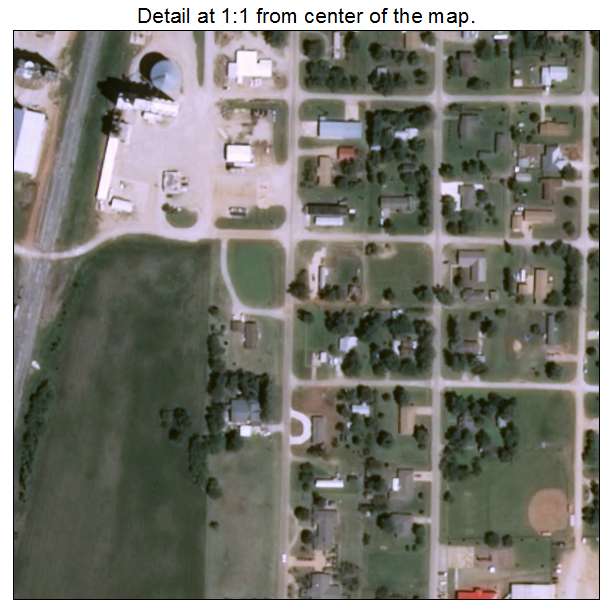 Kremlin, Oklahoma aerial imagery detail