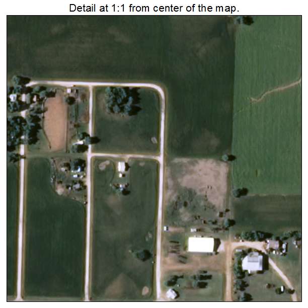 Lambert, Oklahoma aerial imagery detail