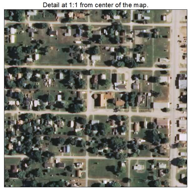 Lamont, Oklahoma aerial imagery detail