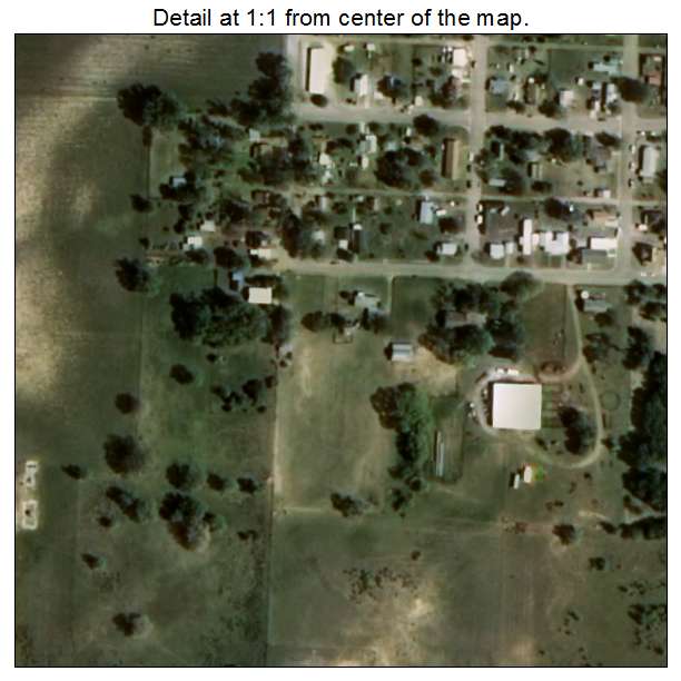 Laverne, Oklahoma aerial imagery detail