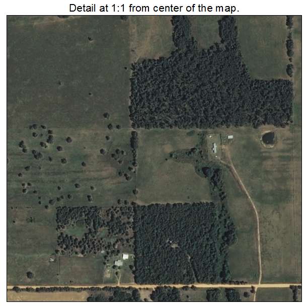 Leach, Oklahoma aerial imagery detail