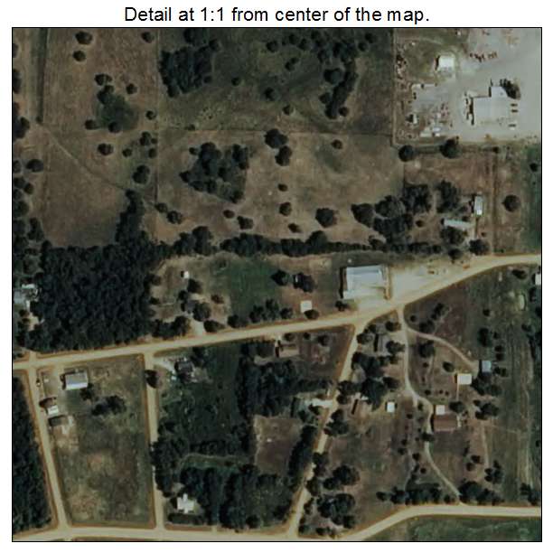 Lehigh, Oklahoma aerial imagery detail