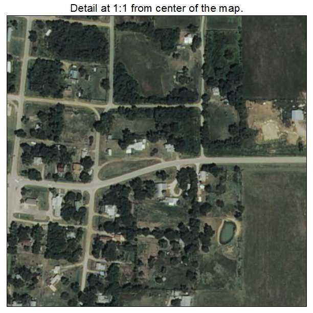 Lenapah, Oklahoma aerial imagery detail