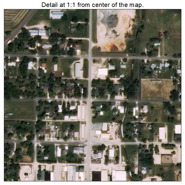 Lexington, Oklahoma aerial imagery detail
