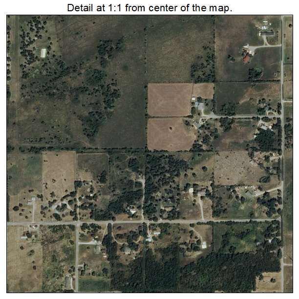 Limestone, Oklahoma aerial imagery detail