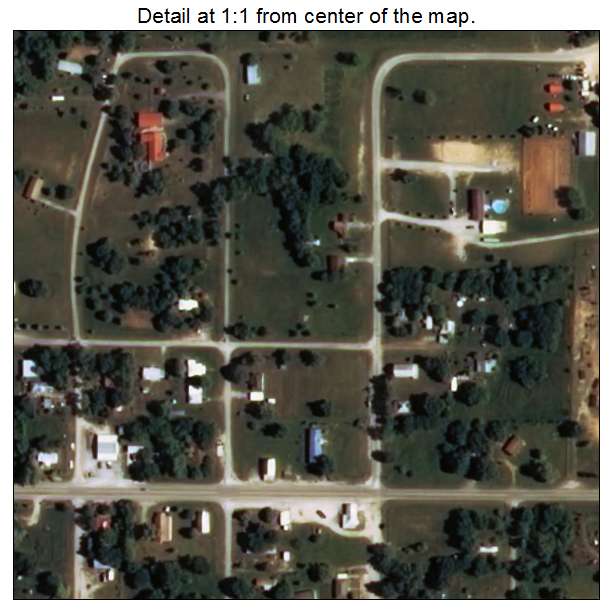 Loco, Oklahoma aerial imagery detail