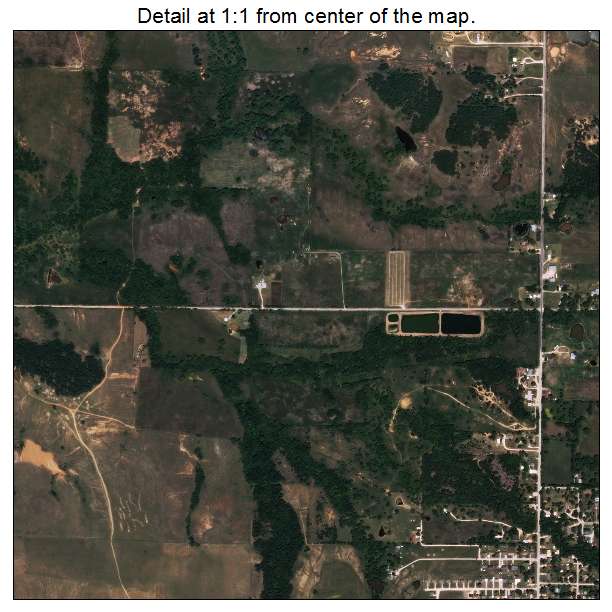 Lone Grove, Oklahoma aerial imagery detail